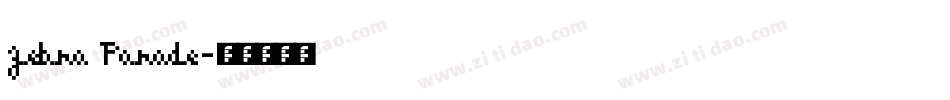 Zebra Parade字体转换